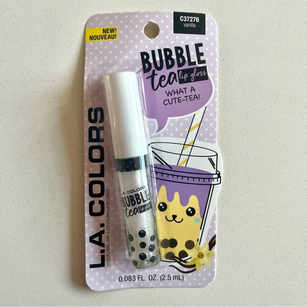 💜 L.A. Colors Bubble Tea, Lip Gloss, Vanilla
